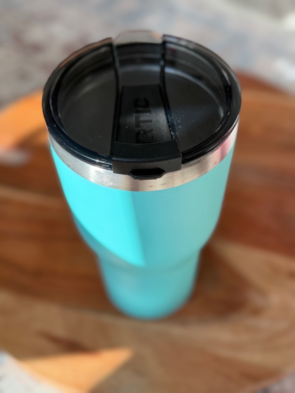 RTIC Turquoise Insulated Tumbler with Slide Lid - Picture 7 of 12